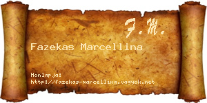 Fazekas Marcellina névjegykártya